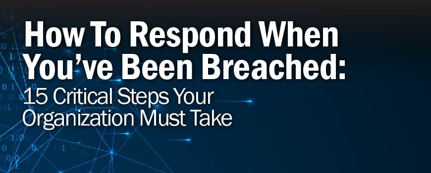 How to Respond When You’ve Been Breached